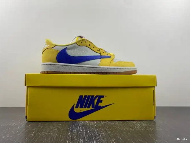 Rep TBK Canary Air OG 1 Travis DZ4137-700 x Low Scott Jordan 0501